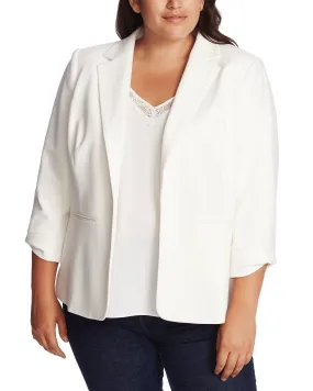 Alaina Three-Quarter-Sleeve Blazer | SOFT ECRU