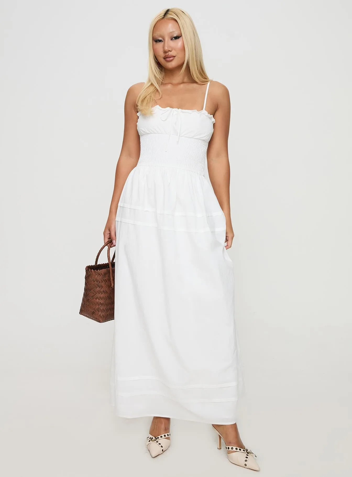 Americas Sweetheart Maxi Dress White