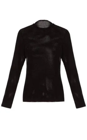 Ashlynd Mesh Turtleneck Top