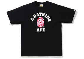 BAPE ABC Camo College Tee Black/Pink