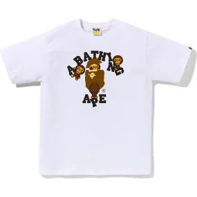 BAPE College Milo Tee White