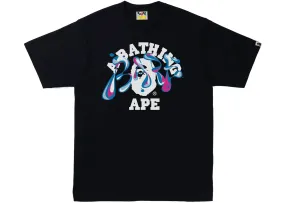 BAPE Marble Camo Liquid College Tee Black