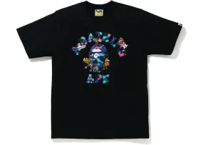 BAPE x Kid Cudi College Moon Man Tee Black