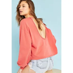 Baylee Cutout Back Sweatshirt