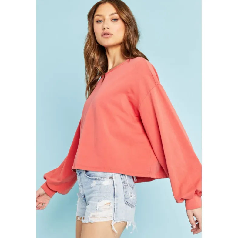 Baylee Cutout Back Sweatshirt