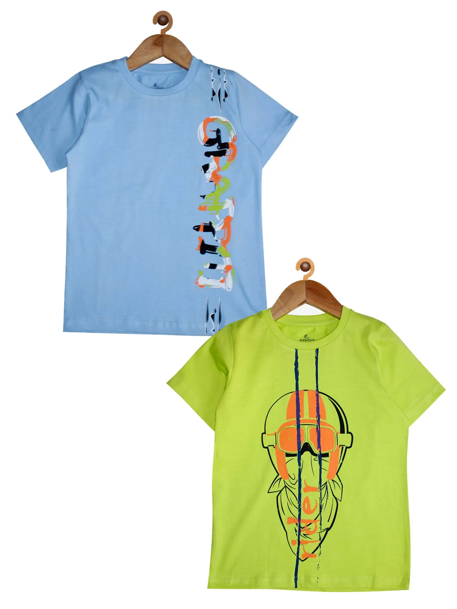 Boys Round Neck Half Sleeve Tee Pack of 2