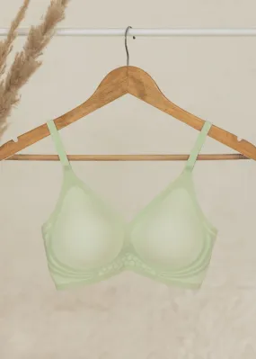 Cali Sage Green Non-Wired Padded Bra