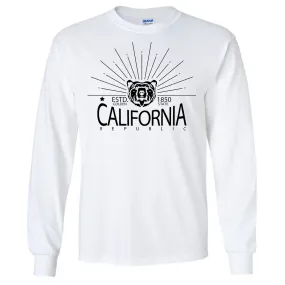 California Golden State Black Print Long Sleeve Shirt