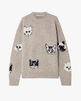 Cat Jacquard Sweater