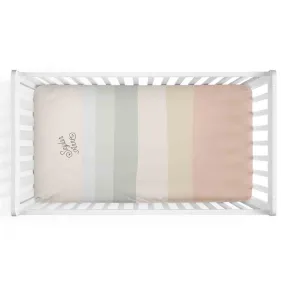 Desert Stripes Personalized Crib Sheet