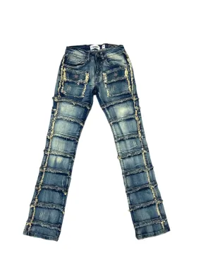 FWRD 'Patchwork True Stacked Denim' FW-33958A (Lt. Tint)