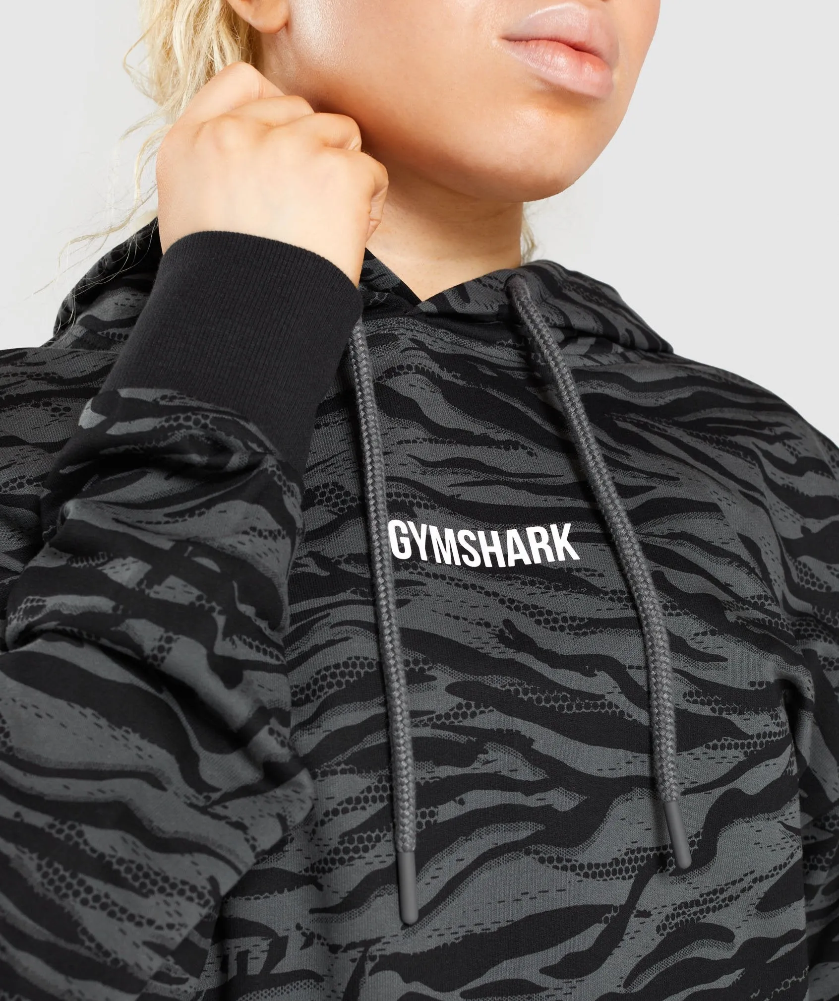 Gymshark Animal Graphic Hoodie - Black Print