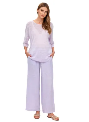 Joseph Linen Maternity Pants - Lavander