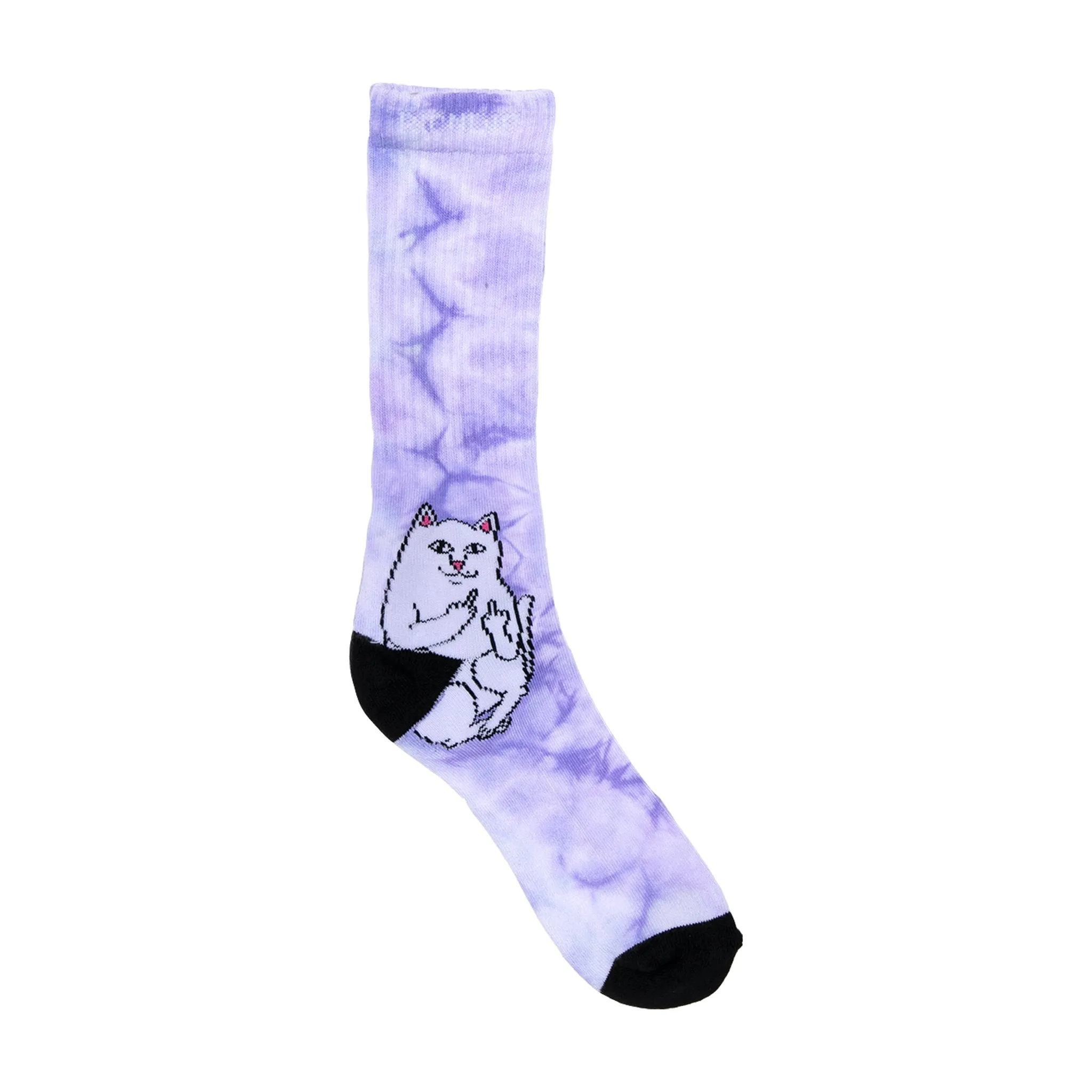 Lord Nermal Socks (Purple Tie Dye)