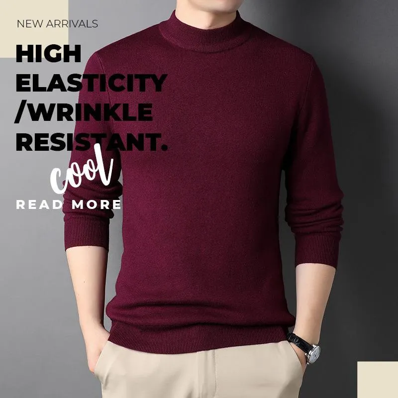 Men's Slim Fit Turtleneck Sweater