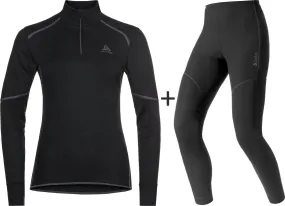 ODLO Women's Active Extra Warm Eco Half Zip COMBO