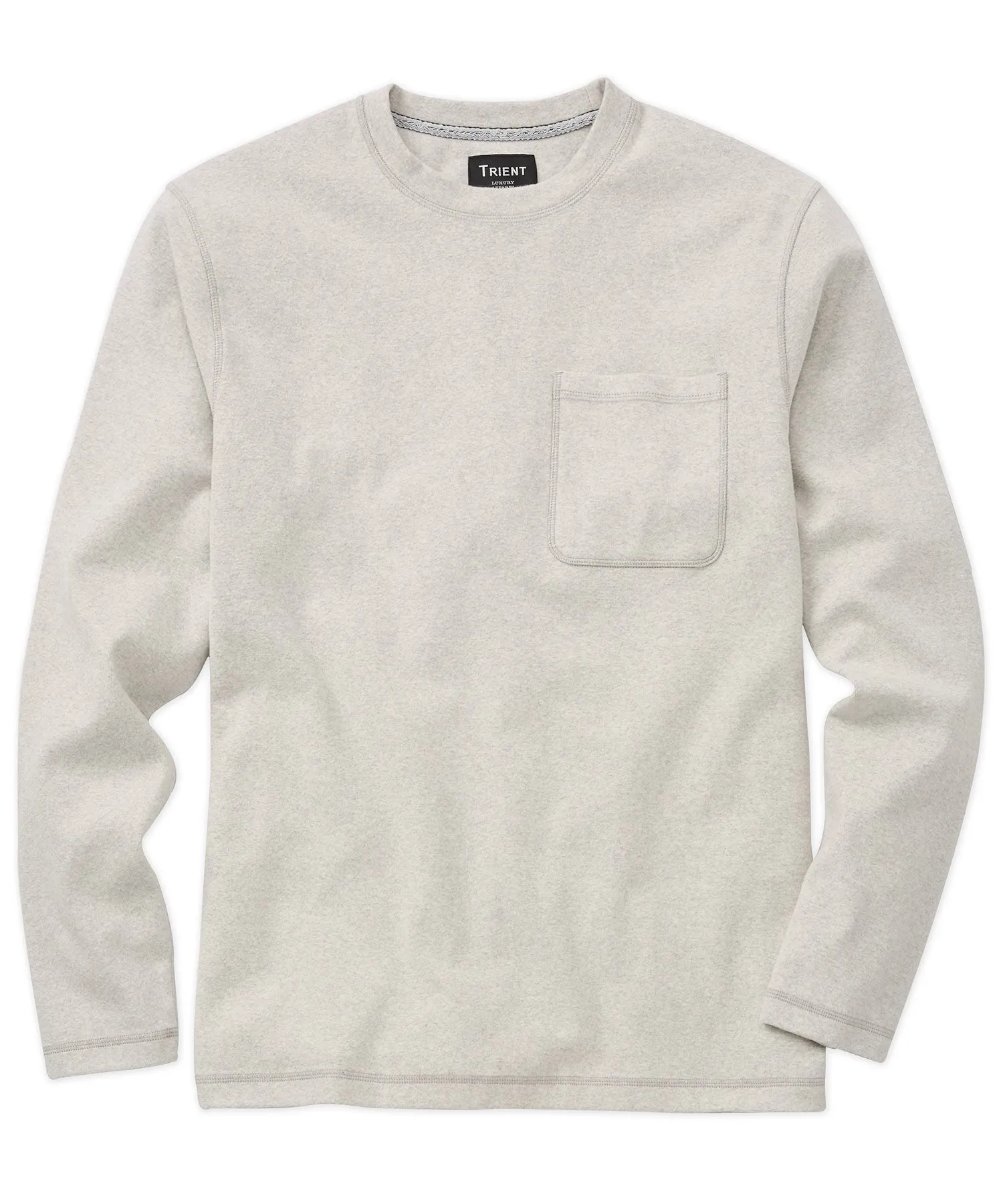 Plush Crew Neck Long-Sleeve Tee