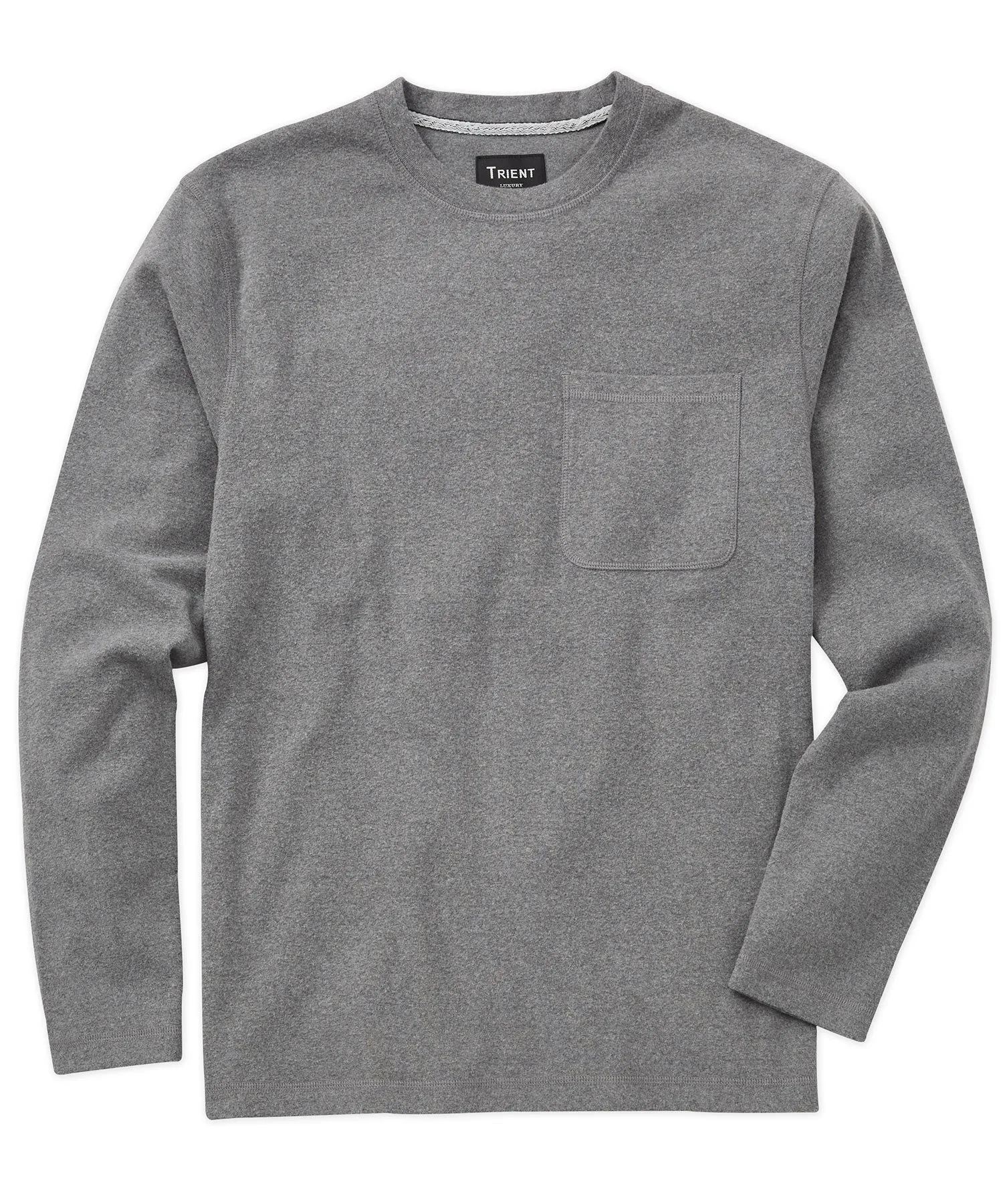 Plush Crew Neck Long-Sleeve Tee