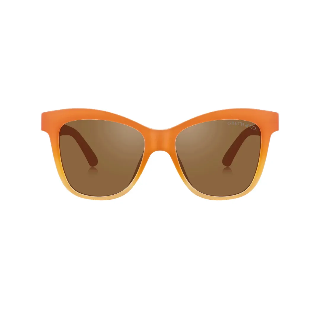 Polarized Bendable Adult Wayfarer Sunglasses - Sienna Ombre