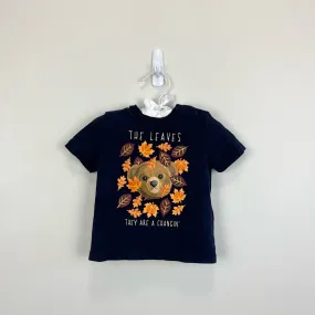 Ralph Lauren Navy Blue Fall Bear Tee 9 Months