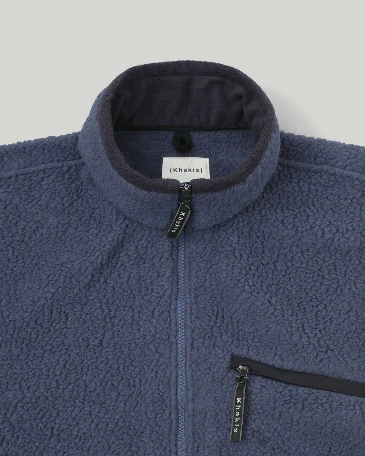 Sherpa Half Zip Pullover Faded Navy