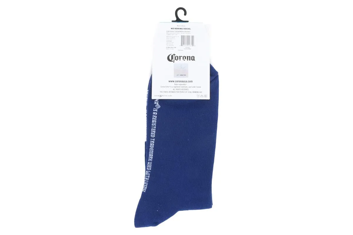 Socksmith Corona Crew Fun Socks Blue