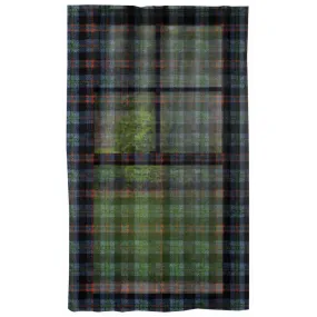 Vampire Art Grunge Window Curtain - Somerled Scottish Tartan - Sheer or Blackout - Single or Double Panel