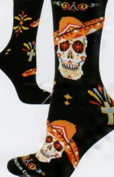 Wheel House Designs Day of the Dead Sombrero Sock